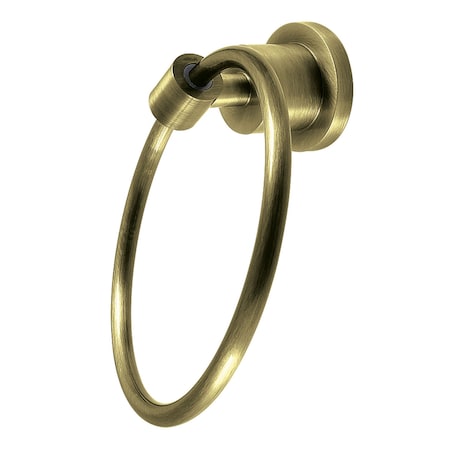 Kingston Brass Towel Ring, Antique Brass BA8214AB